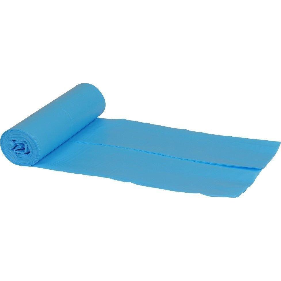 Affaldssæk blå 76 x 103 100 my 120 liter 10 sække pr. rulle - Sikkerhedsgiganten