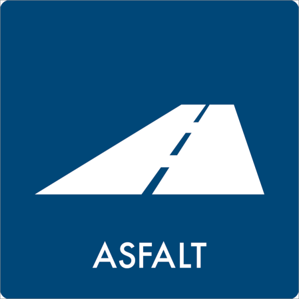 Affaldsskilt Asfalt - Sikkerhedsgiganten