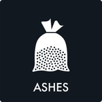 Affaldsskilt Ashes - Sikkerhedsgiganten