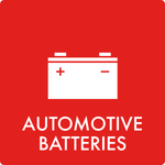 Affaldsskilt Automotive batteries - Sikkerhedsgiganten