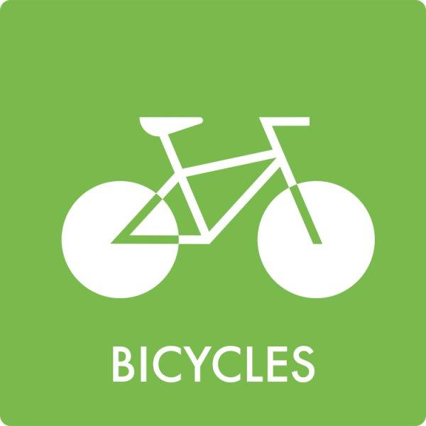 Affaldsskilt Bicycles - Sikkerhedsgiganten