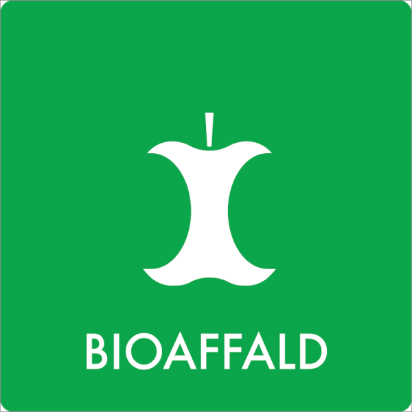Affaldsskilt Bioaffald - Sikkerhedsgiganten