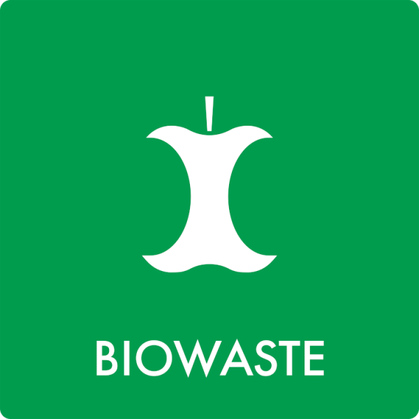 Affaldsskilt Biowaste - Sikkerhedsgiganten