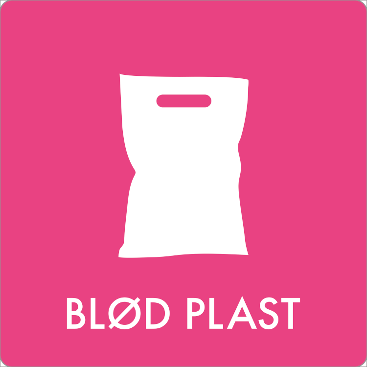 Affaldsskilt Blød plast - Sikkerhedsgiganten