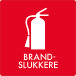 Affaldsskilt Brandslukkere - Sikkerhedsgiganten