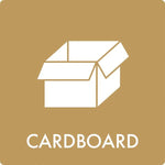 Affaldsskilt Cardboard - Sikkerhedsgiganten