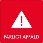 Affaldsskilt Farligt affald - Sikkerhedsgiganten