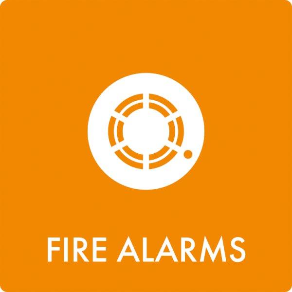 Affaldsskilt Fire alarms - Sikkerhedsgiganten