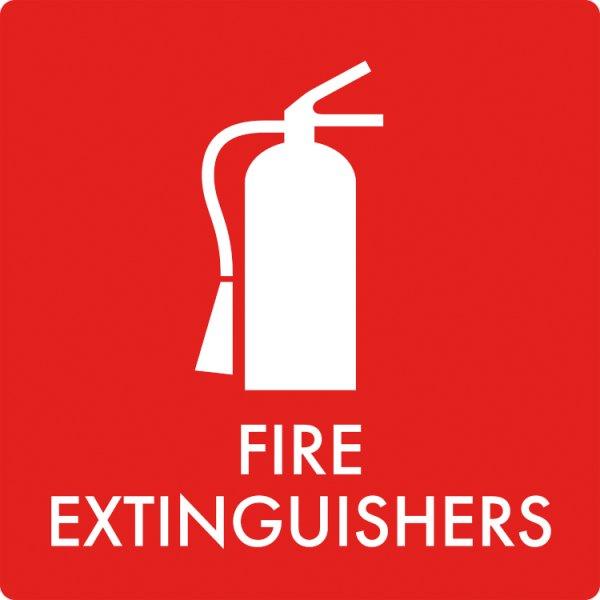 Affaldsskilt Fire extinguishers - Sikkerhedsgiganten