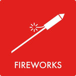 Affaldsskilt Fireworks - Sikkerhedsgiganten