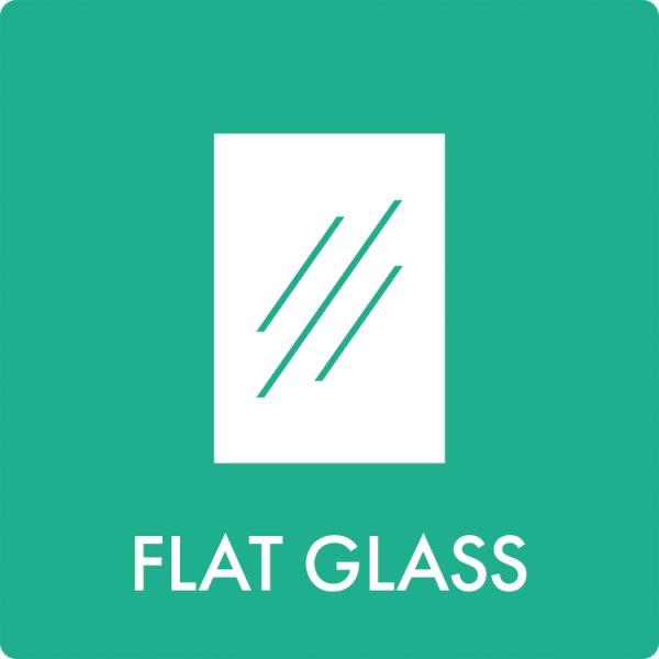 Affaldsskilt Flat glass - Sikkerhedsgiganten