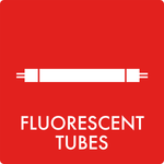Affaldsskilt Fluorescent tubes - Sikkerhedsgiganten