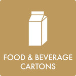 Affaldsskilt Food & beverage cartons - Sikkerhedsgiganten