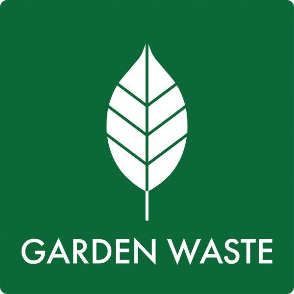 Affaldsskilt Garden Waste - Sikkerhedsgiganten