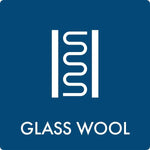Affaldsskilt Glass wool - Sikkerhedsgiganten