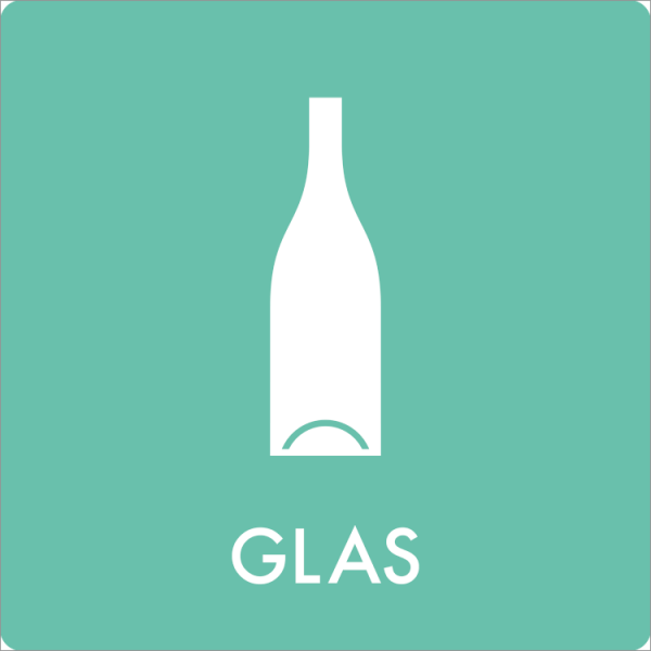Affaldsskilt Glas - Sikkerhedsgiganten