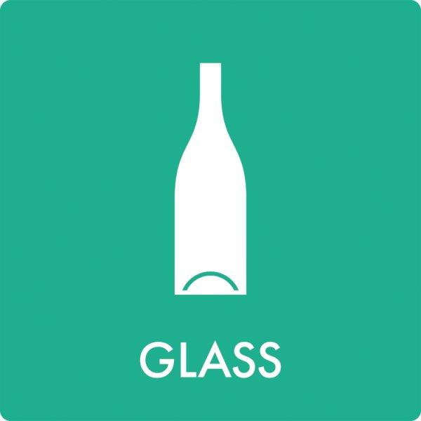 Affaldsskilt Glass - Sikkerhedsgiganten