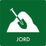 Affaldsskilt Jord - Sikkerhedsgiganten