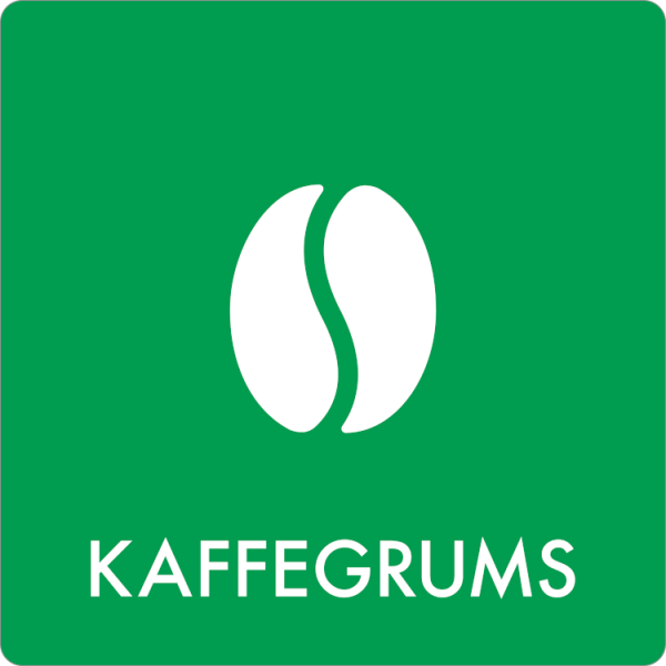 Affaldsskilt Kaffegrums - Sikkerhedsgiganten