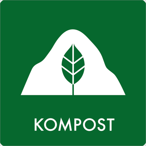 Affaldsskilt Kompost - Sikkerhedsgiganten