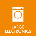 Affaldsskilt Large electronics - Sikkerhedsgiganten