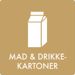 Affaldsskilt Mad - og drikkekatoner - Sikkerhedsgiganten