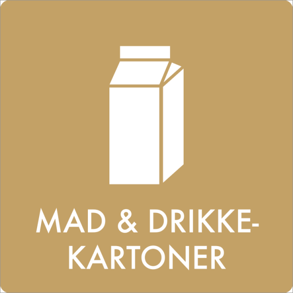 Affaldsskilt Mad - og drikkekatoner - Sikkerhedsgiganten