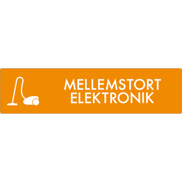 Affaldsskilt Mellemstor elektronik - Sikkerhedsgiganten