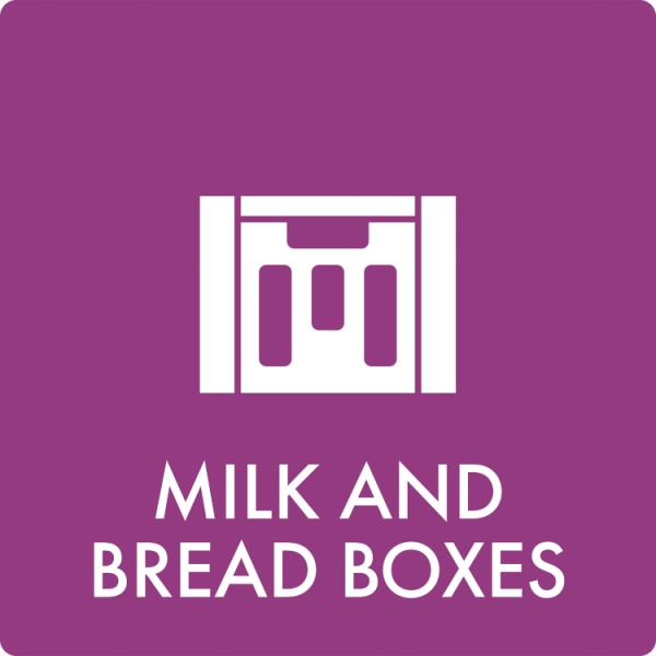 Affaldsskilt Milk and bread boxes - Sikkerhedsgiganten