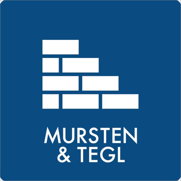 Affaldsskilt Mursten og tegl - Sikkerhedsgiganten