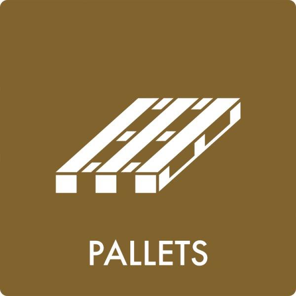 Affaldsskilt Pallets - Sikkerhedsgiganten