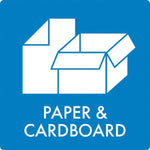 Affaldsskilt Paper & Cardboard - Sikkerhedsgiganten