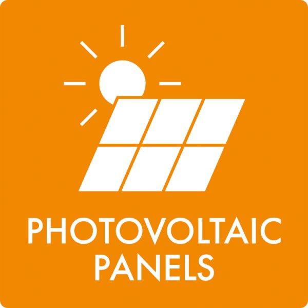 Affaldsskilt Photovoltaic panels - Sikkerhedsgiganten