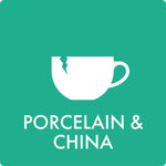 Affaldsskilt Porcelain & china - Sikkerhedsgiganten
