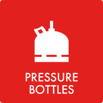 Affaldsskilt Pressure bottles - Sikkerhedsgiganten
