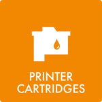 Affaldsskilt Printer cartridges - Sikkerhedsgiganten