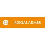 Affaldsskilt Røgalarmer - Sikkerhedsgiganten
