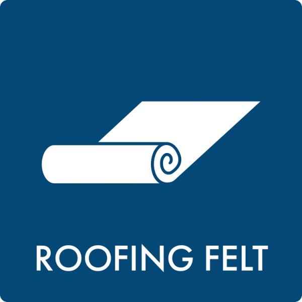 Affaldsskilt Roofing felt - Sikkerhedsgiganten