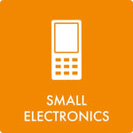 Affaldsskilt Small electronics - Sikkerhedsgiganten