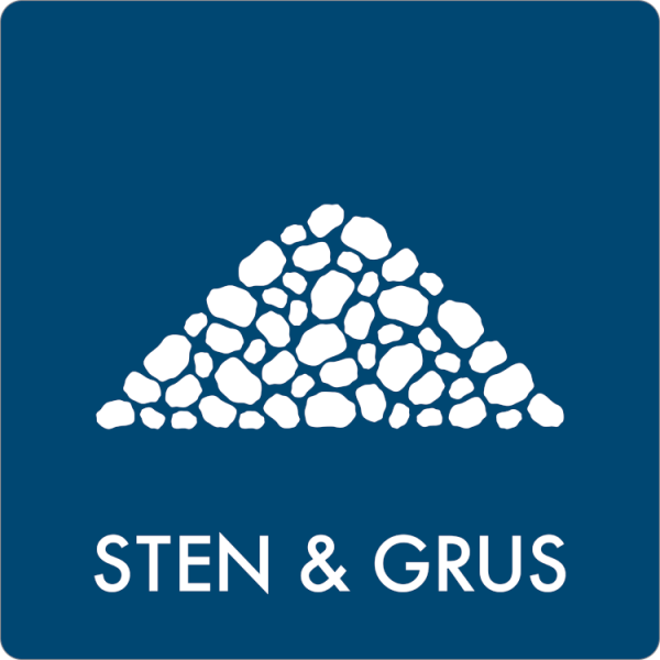 Affaldsskilt Sten & Grus - Sikkerhedsgiganten