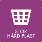 Affaldsskilt Stor hård plast - Sikkerhedsgiganten