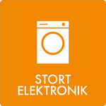 Affaldsskilt Stort elektronik - Sikkerhedsgiganten