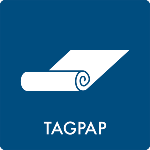 Affaldsskilt Tagpap - Sikkerhedsgiganten
