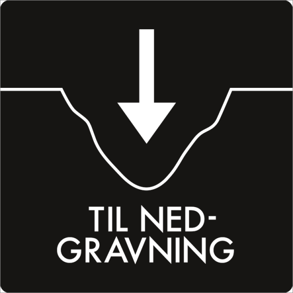 Affaldsskilt Til nedgravning - Sikkerhedsgiganten