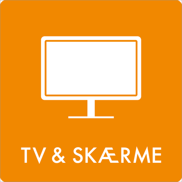 Affaldsskilt TV og skærme - Sikkerhedsgiganten