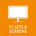 Affaldsskilt TV sets & screens - Sikkerhedsgiganten