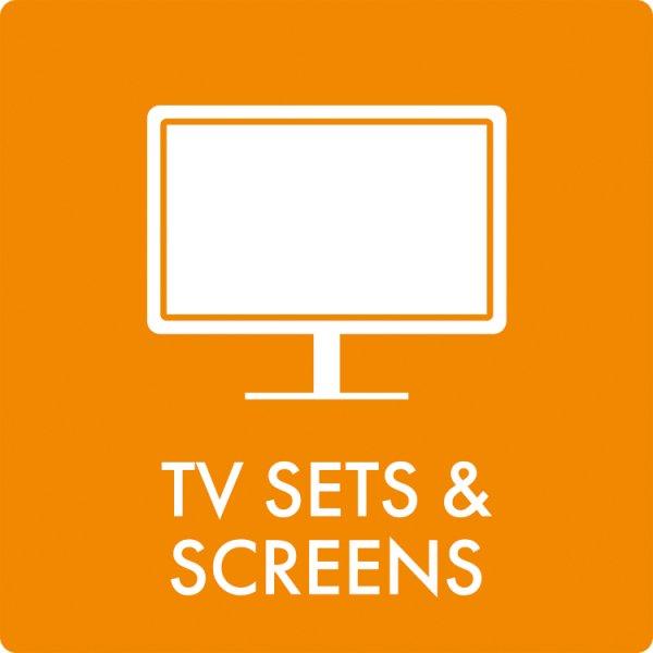 Affaldsskilt TV sets & screens - Sikkerhedsgiganten