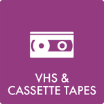 Affaldsskilt VHS & cassette tapes - Sikkerhedsgiganten