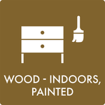 Affaldsskilt Wood - indoors, painted - Sikkerhedsgiganten