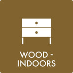 Affaldsskilt Wood - indoors - Sikkerhedsgiganten